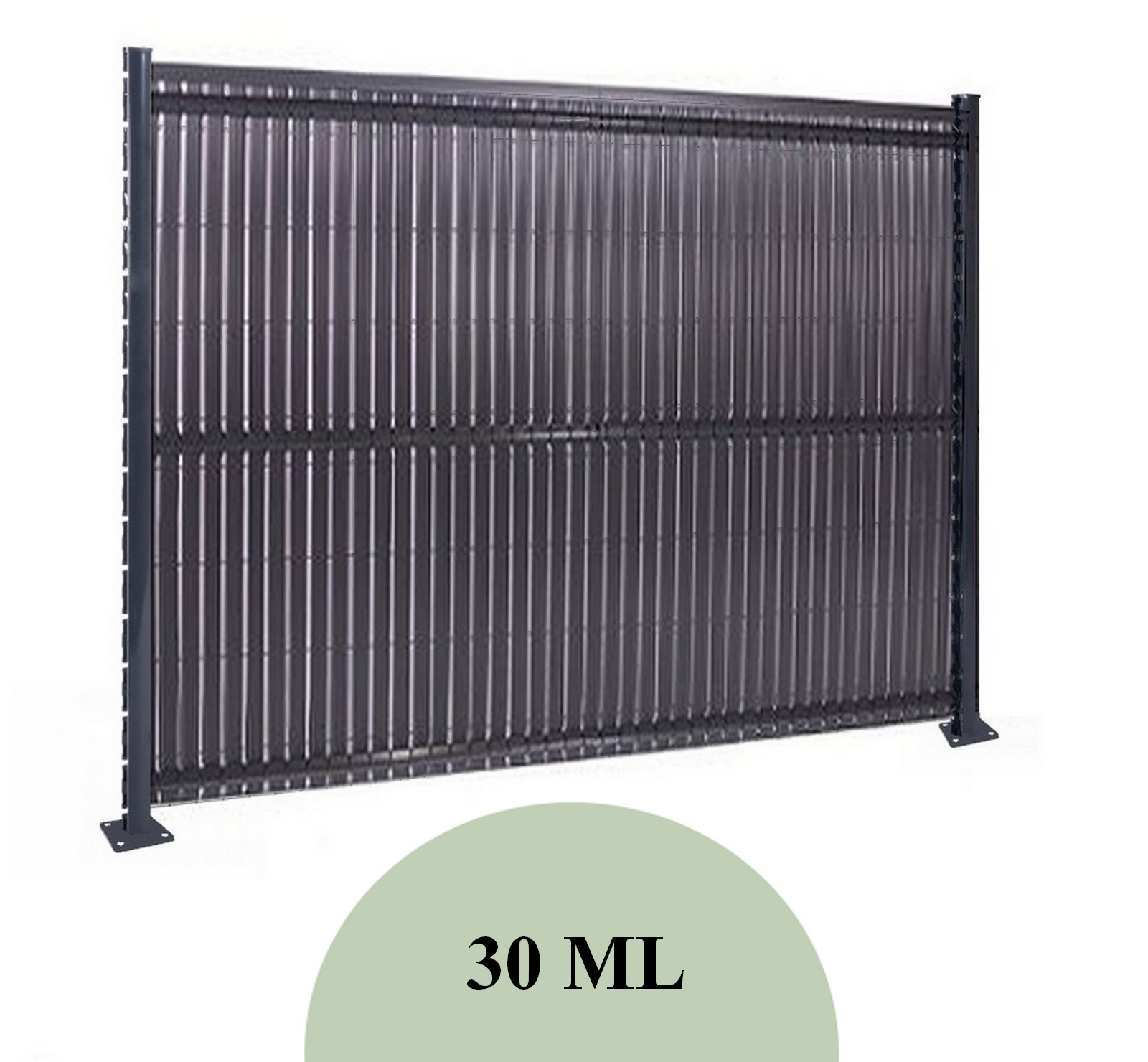 Kit de clôture rigide de 30 ML sur platine prêt à poser 4/5 mm