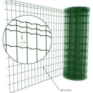 KIT 25 ML DE GRILLAGE SOUDÉ Ht 2m00 - Ø 2,4mm - Vert
