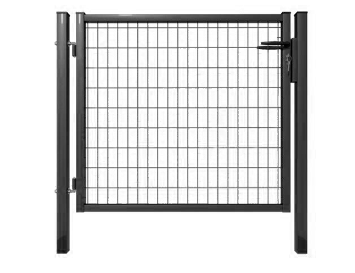 Portillon de Jardin grillagé en Acier galvanisé Porte de Jardin pour  clôture avec Serrure Maille 50 x 50 Passage 1m x H 1m20 Gris Anthracite :  : Bricolage