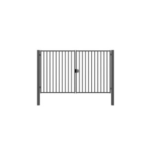 Portail pivotant barreaudé