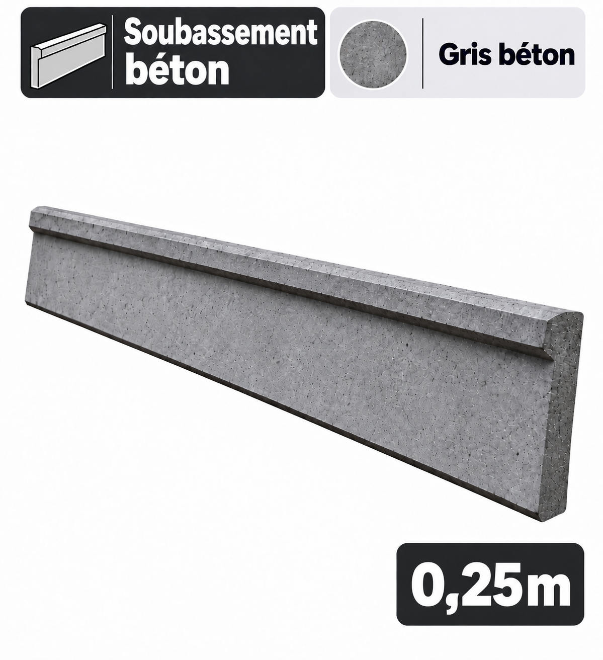 Soubassements béton